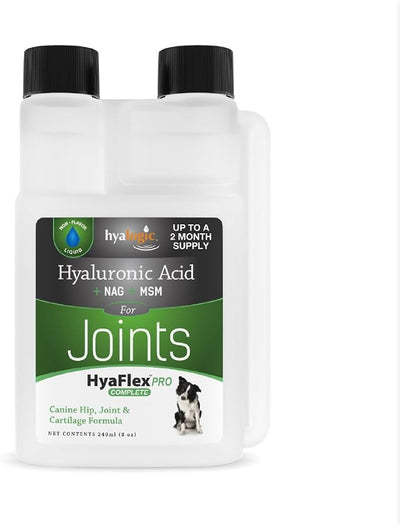 Hyalogic HyaFlex PRO – Hyaluronic Acid Joint Supplement for Dogs – Glucosamine & MSM Hip & Joint Support – for Dog Joints – 30-60 Day Supply - 240ml