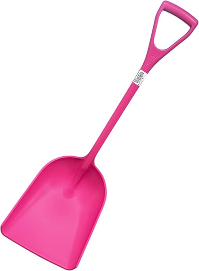 Shovel - Pink, Square Shovels for Digging with D-Handle, Overall 42-Inch Long Garden Shovel, Transfer Shovel, Snow Shovel for Car, Garden Tools and More