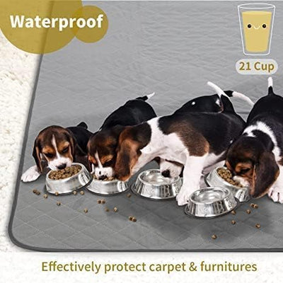CoolShields Washable Puppy Dog Pee Pad, 18"X24" 4pcs Reusable Puppy Pads, Waterproof Whelping Training Mat for Playpen Crate, Floor, Bed,Sofa and Trunk [Premium Fabrics That can be Used by Humans]