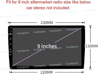 9'' Car Dash Radio Stereo Frame Fascia Bezel for Honda Acura MDX 2007-2013 Mount Trim Panel