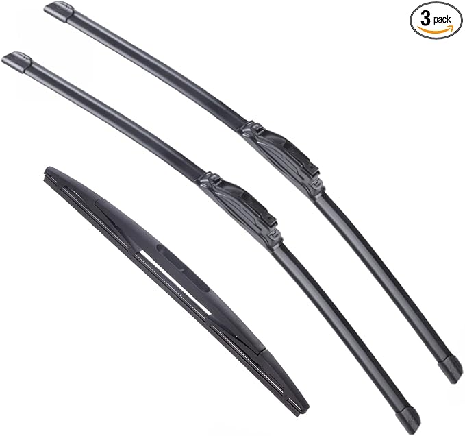3 pcs Windshield Wiper Blade Replacement for Subaru Forester 2012-2018,Outback 2015-2019 26"+17" Front Windscreen Wiper for U/J hook and 14" Rear Wiper Blade