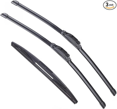 3 pcs Windshield Wiper Blade Replacement for Subaru Forester 2012-2018,Outback 2015-2019 26"+17" Front Windscreen Wiper for U/J hook and 14" Rear Wiper Blade