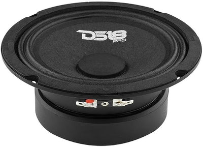 DS18 PRO-GM6SE Loudspeaker - 6.5", Midrange, Sealed Back, 480W Max, 140W RMS, 8 Ohms - Premium Quality Audio Door Speakers for Car or Truck Stereo Sound System (1 Speaker)