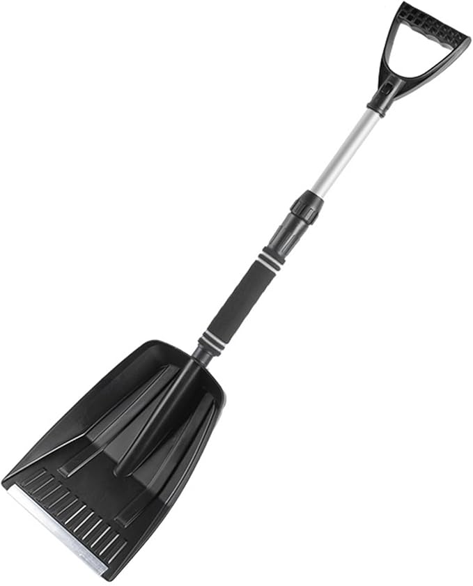 Foldable Snow Shovel for Car & Driveway,34" Large Capacity Portable Upgraded Lightweight Snow Shovels with Detachable D-Grip Handle,Snow Removal for Garden Emergency Home Outdoor