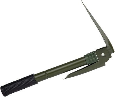 Gardening Folding Shovel Military Camping Shovel Survival Gear Entrenching Tool with Carrying Pouch Metal Handle for Camping Trekking Gardening Fishing Backpacking Snow (Green)