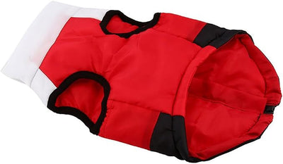 Winter Waterproof Windproof Dog Vest Coat Warm Dog Vest for Cold Weather Dog Jacket for Small Medium Dogs (Not Suitable for Big Dogs) White/Red/Black M