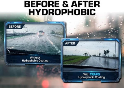 24” and 20" Hydrophobic Front Windshield Wiper Blades - Fits Toyota Camry, Tacoma, Honda Accord, Escape, Sorento - Durable & Silicone - Strong Water-Repellent Coating - Easy Install - 2 Blades