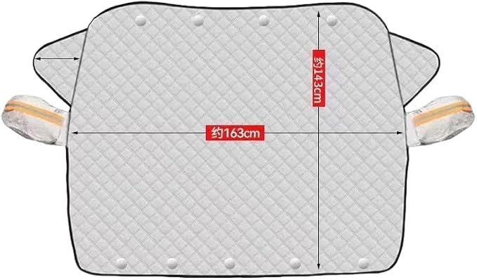 car Thickened Super Magnetic Front Windshield Anti-Frost Shading Anti-Snow Anti-Freeze Half Cover-9 Large Magnetic Snow Shield Without Strap