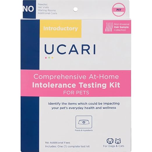 UCARI Pet Food & Ingredient Insight Kit + AI Ingredient Checker for Dogs & Cats | 350+ Foods & Ingredients Analysis | At-Home Hair Sample Kit with Digital Report