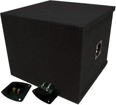 American Sound Connection SOLOSQ1X15V Car Audio Single 15" Vented Square Paintable Sub Box fits L7 Subwooofer