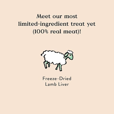 Bocce's Bakery Freeze Dried Lamb Liver Treats for Dogs - Natural, Freeze-Dried Treats Made with One Ingredient, Made in the USA, 3 oz