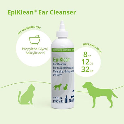 EpiKlean Ear Cleanser for Dogs and Cats, 12 oz