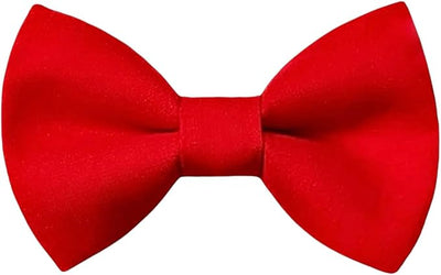 Detachable Dog Bow Tie, Slide-On Pet Bowtie for Collars, Stylish Durable Dog Lover Accessory Small, Medium & Large Dogs (Red, X-Large (5.5in Wide))