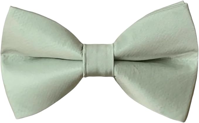 Detachable Dog Bow Tie, Slide-On Pet Bowtie for Collars, Stylish Durable Dog Lover Accessory Small, Medium & Large Dogs (Satin Sage, Small (3.5in Wide))