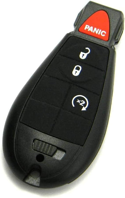OEM Electronic 4-Button Remote Start Keyless Enter-N-Go Smart Proximity Key Fob Remote Compatible with 2010-2013 Jeep Grand Cherokee (FCC: IYZ-C01C, P/N: 56046736)