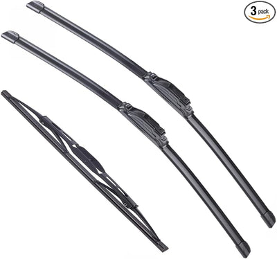 Front And Rear Windshield Wiper Blade Replacement for 2012-2016 Honda CR-V CRV 26"+16" Front Windscreen Wiper for U/J hook 13" Rear wiper blade