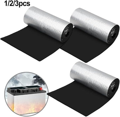 Thermal Insulation Blanket for Vehicle Batteries Requiring Constant Performance in Variable Weather (3 Pieces)