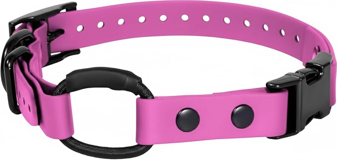 eCollar Replacement Strap Bungee Style - Waterproof Collar Compatible with Garmin, Dogtra, SportDOG, Educator (3/4", Pink)