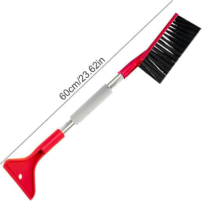 Super Lightweight Ice Scraper & Snow Shovel - with De-Icing Grooves & Rubber Edges for Thick Ice on Car Windshield, Durable Compact Winter Tool B