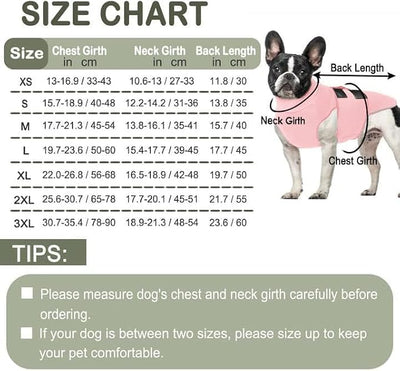 KOESON Dog Calming Vest with Soft Ear Wrap, Breathable Dog Thunder Jacket with Adjustable Hook & Loop, Reflective Puppy Anxiety Relief Jacket for Fireworks, Thunder, Travel, Separation, Pink XS