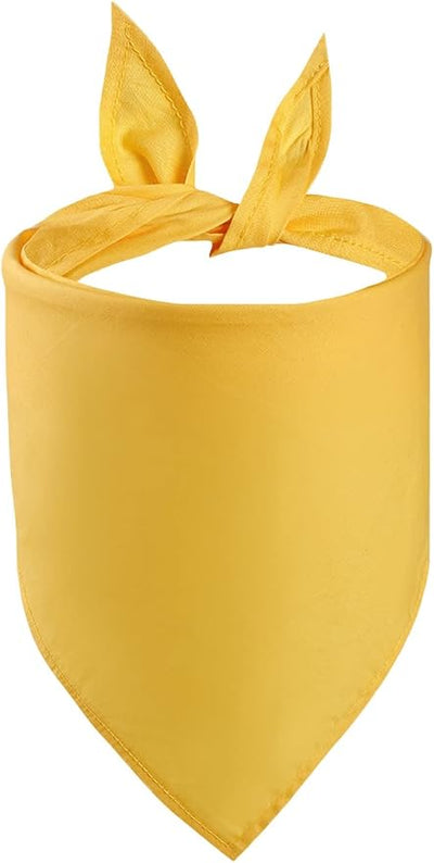 Petitebella Single Color Pet Bandana (Yellow, Small)