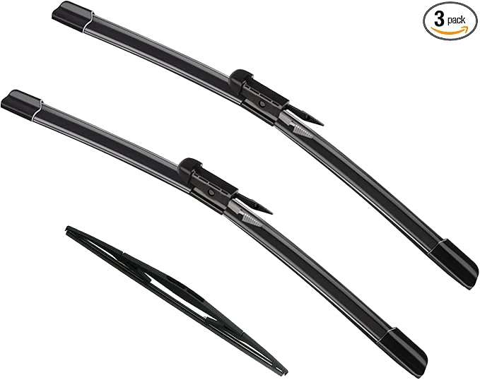 3 Factory Windshield Wiper Blades Replacement for 2008-2012 Ford Escape | Original Equipment,Premium All-Seasons, Front and Rear,20"/20"/12" (Set of 3) Pinch tab,Easy Installation