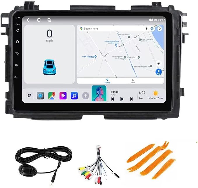 5GWiFi Upgrade Stereo Radio for Honda Vezel HR-V HRV 2013-2022 - Biorunn 8-Core Wireless Car-Play Android Auto GPS Navigation - 2GB RAM 32GB ROM 9 Inch Touch Screen Blue-Tooth RDS FM DSP SWC Camera | Biorunn Stereo 9 Inch 8-Core Wireless Car-Play Andro...