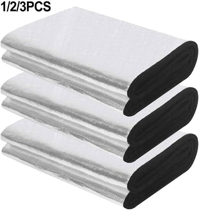 Car Battery Insulation Blanket Set with Fireproof Cotton Layer, Aluminum Foil Heat Shield, Designed for Cold Weather Protection and Temperature Resistance (3PCS)