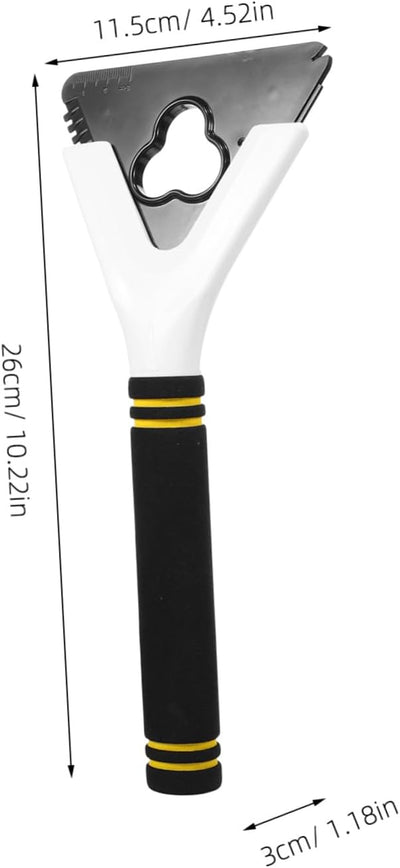 Hemobllo Winter Car Snow Shovel Windshield Scraper for Ice Removal Multi-Purpose Frost Scrapper for SUV Truck Car Weather Scraper Ergonomic Handle