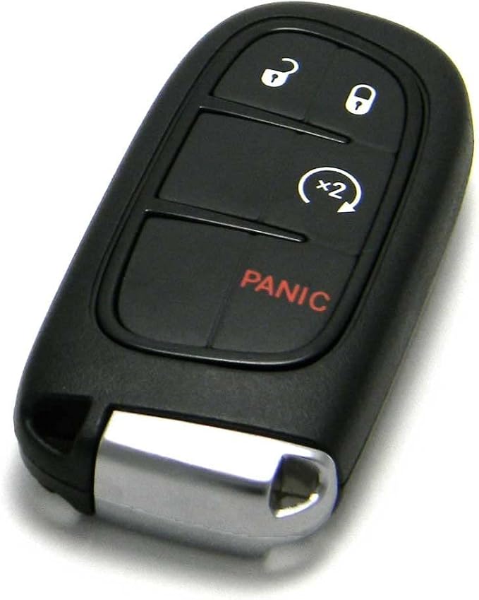 OEM Electronic 4-Button Smart Key Fob Remote Compatible with 2013-2018 RAM Truck (FCC ID: GQ4-54T, P/N: 56046956)
