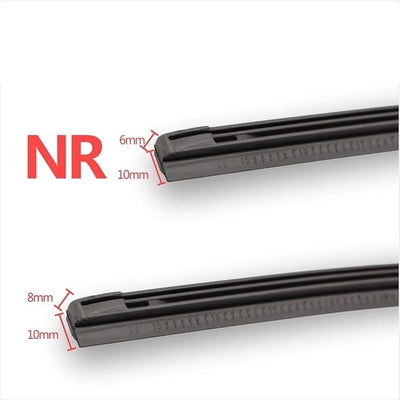 OEM Quality 4pcs 8mm/6mm Car Windscreen Wiper Blade Insert Rubber Strip (Refill) Soft 14"16"17"18"19"20"21"22"24"26"28" Accessories Perfect fit for windshields (Color : Width 6mm, Size : 4pcs 22 inc