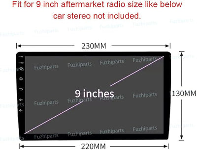 9'' Car Radio Stereo Frame Fascia Bezel for BMW 3 Series E90 E91 E92 E93 2005~2013 Mount Trim Panel
