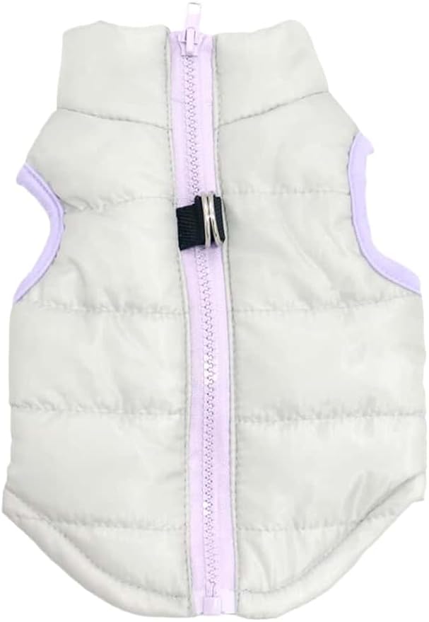 Winter Waterproof Windproof Vest Coat for Small Medium Dogs - Warm Jacket for Cold Weather (Not Suitable for Big Dogs) X-Gray S