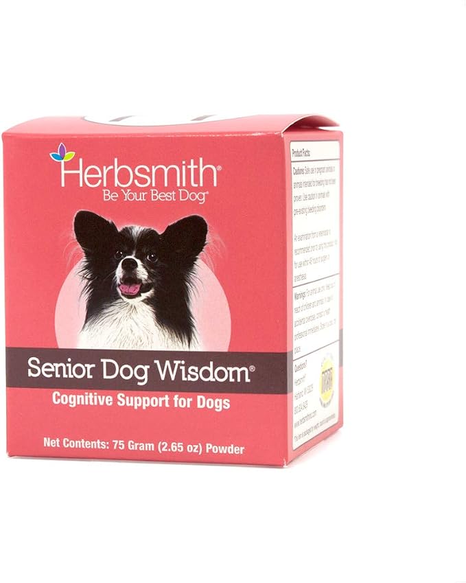 Senior Dog Wisdom – Dog Dementia Supplement – DHA for Senior Dog Brain Health - Senior Supplement for Dogs- 75g