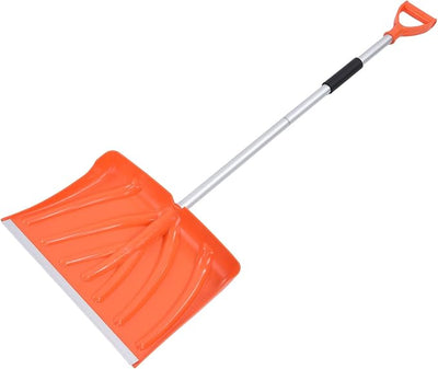 Snow Shovel for Car & Home – Large Capacity D-Handle Aluminum Shovel, Lightweight 1.1kg, Detachable for Trunk Storage, Pushes Snow, Ice, Sand & Mulch (53")