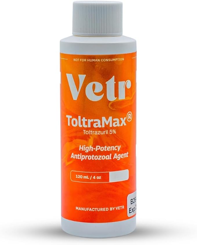 Toltrazuril, Apple Flavored 5.0% for Horses, Dogs, Cats, 120mL/4 Ounce, for Non-Food Chain Animals