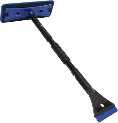 VANZACK Extendable Car Snow Scraper EVA Foam Brush Sturdy Winter Windshield Ice Remover Tool for Trucks and Cars Compact Snow Broom for Easy Storage