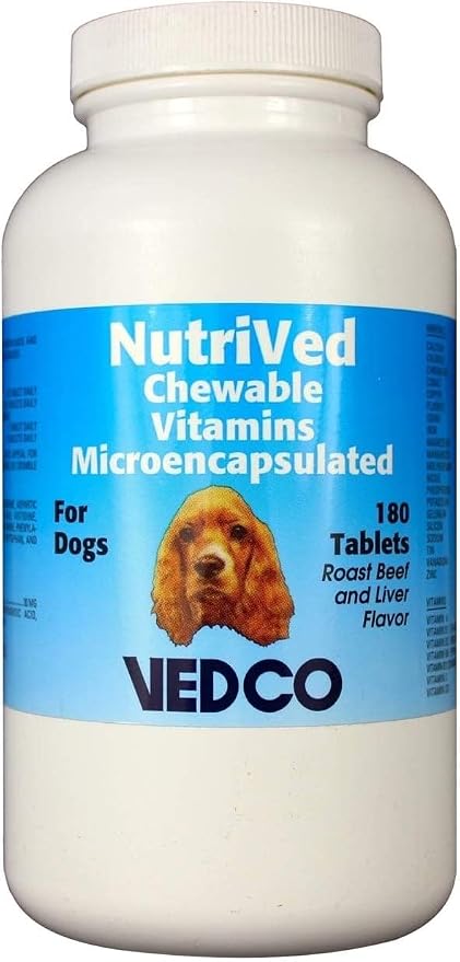 NutriVed Chewable Vitamins for Dogs 180 Tablets