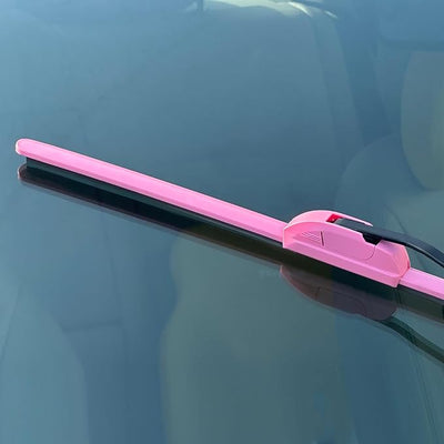 OEM QUALITY 22" + 20" PARRATI Premium All-Season Hot Pink Windshield Wiper Blades (Set of 2)