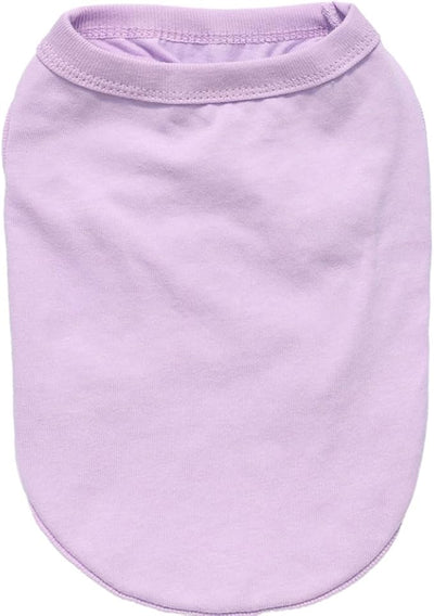 Purple Girl Dog Shirts Blank Pet Apparel Cotton Small Animal Outfit Puppy Clothes Yorkie Apparel (Neck Girth 12.99'')