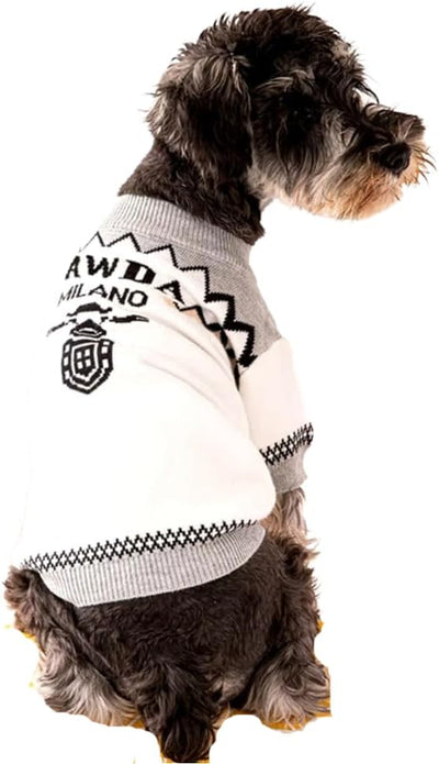 Everything Chic Luxury Dog Sweater – Soft Knit Designer Pet Outfit for Small Dogs & Puppies, XS–L, Stylish Warm Clothing for Yorkies, Chihuahuas, Dachshunds, Maltese, French Bulldog