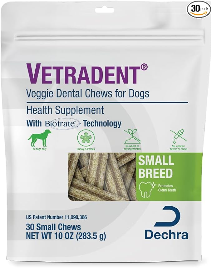 Vetradent® Veggie Dental Chews for Small Dogs