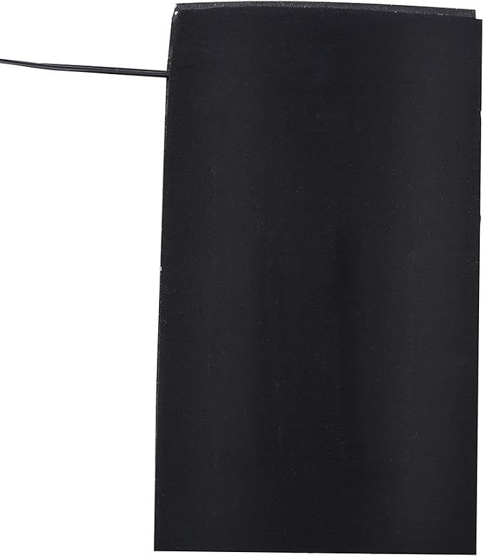 Qiilu Heated Blanket USB Powered Heated Lap Blanket for Offi Black Polyester Metal Fiber 5V 2A 8.5W Lightweight Electric USB Heating Heated Pads Set for Outdoor Winter Camping
