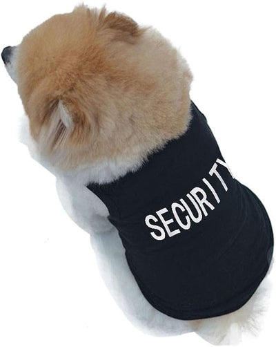 Small Dog Clothes for Boys Dogs Shirts Cat Shirts Security French Bulldog Clothes Cute Tiny Doggy Apparels Yorkie Costume