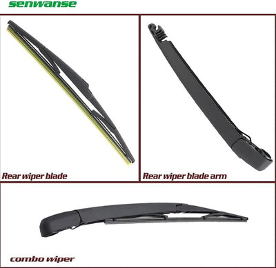Rear Windshield Wiper Blade and Arm Replacement for KIA Rio 2012-2020 KIA Sorento 2010-2015 Back Windscreen Wiper