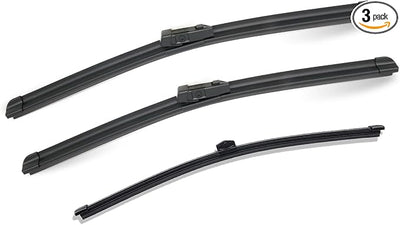 3 pcs 27" 20" 15" Front & Rear Windshield Wiper Blades,VIZIRAYN Replacement for Audi Q7 2016-2022, SQ7 2017-2022, Top Lock (Pack of 3) OEM Quality, All-Season