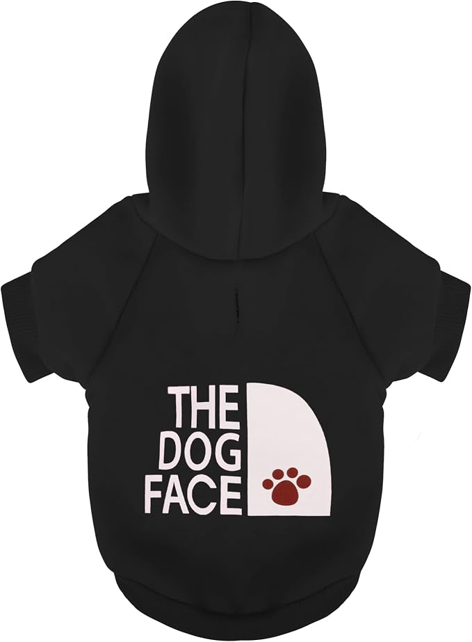 Black Chihuahua Dog Hoodie: Keep Your Pup Warm and Stylish with a The Dog Face' Printed Sweatshirt Pet Clothes, and Sweater Coat All in One Perfect for Winter and Cool Summer Nights! 4XL