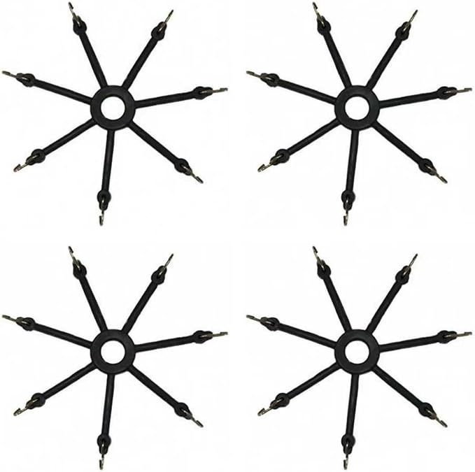 Replacement 0213 Spider Bungee Truck Snow Tire Chains Adjuster Tensioner 4pcs Black