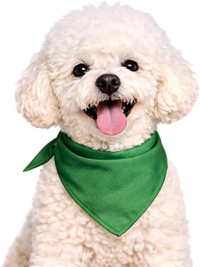 Petitebella Single Color Pet Bandana (Kelly Green, Small)