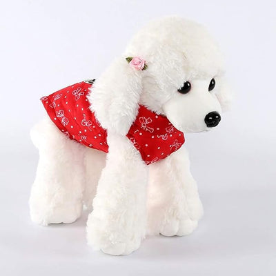 Winter Waterproof Windproof Dog Jacket - Warm Vest Coat for Small & Medium Dogs - Not Suitable for Big Dogs - Butterflies Large